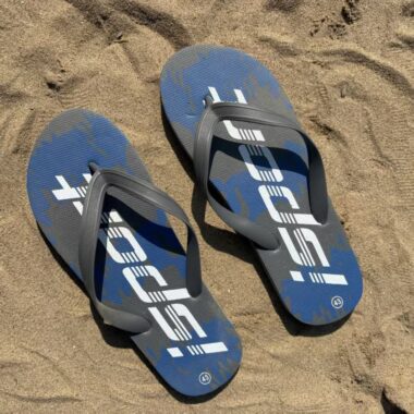 Custom Beach Anti-Slip Men Rubber Flip Flops
