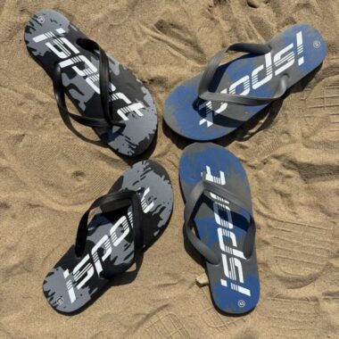 Custom Beach Anti-Slip Men Rubber Flip Flops