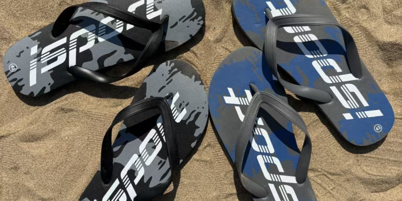 Custom Beach Anti-Slip Men Rubber Flip Flops