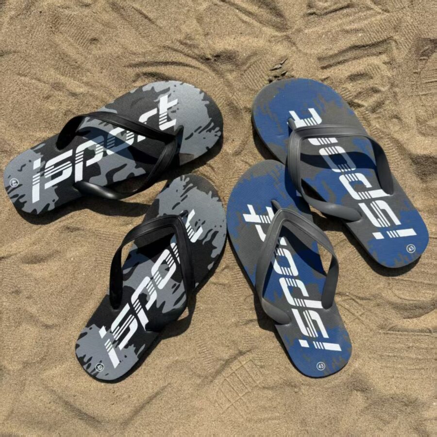 Custom Beach Anti-Slip Men Rubber Flip Flops