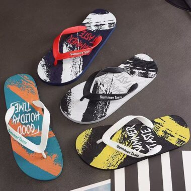 Durable Anti-Slip Outdoor Men Rubber Flip Flops